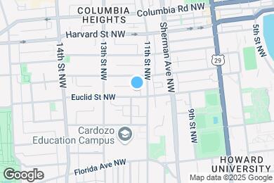 Map image of the property - 1119 Euclid St NW