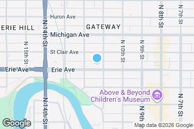 Map image of the property - 1112 Erie Ave