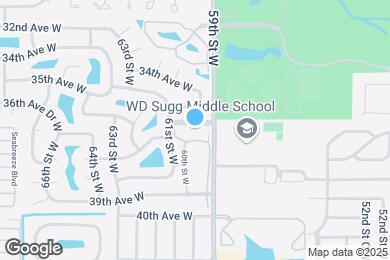 Map image of the property - 5928 36th Ave Cir W