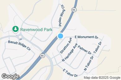 Map image of the property - 1449 N Monument Dr