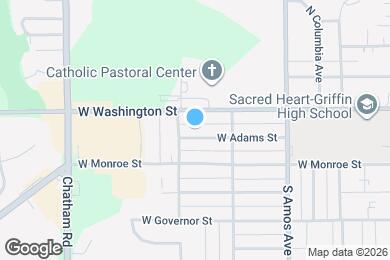 Map image of the property - 1641 W Adams St