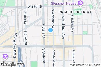 Map image of the property - 2024 S Wabash Ave
