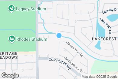 Map image of the property - 24938 Mason Trail Dr