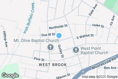 Map image of the property - 1116 S Walnut St