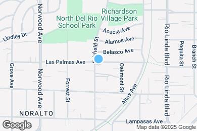 Map image of the property - 600 Las Palmas Ave