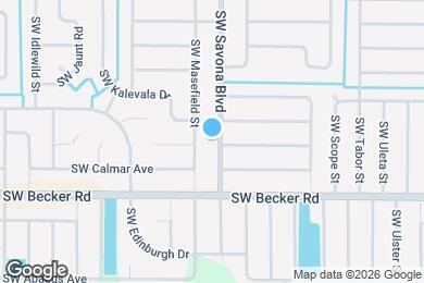 Map image of the property - 4522 SW Savona Blvd