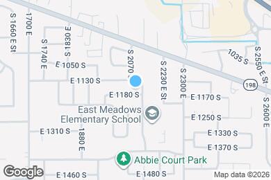 Map image of the property - 2081 E 1180 S