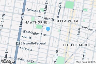 Map image of the property - 1101 Washington Ave