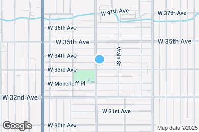 Map image of the property - 4727 West 33rd Avenue