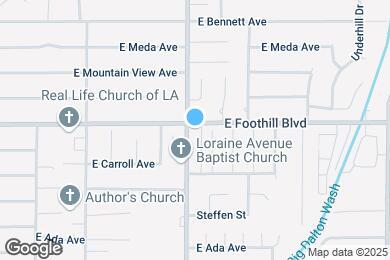 Map image of the property - 1102 E Foothill Blvd