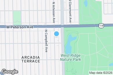Map image of the property - 5921 N Artesian Ave