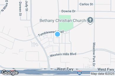 Map image of the property - Oak Timbers White Settlement