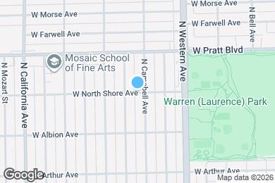Map image of the property - 2508 W North Shore Ave