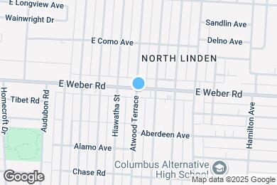 Map image of the property - 1011 E Weber Rd