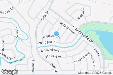 Map image of the property - 10620 W 103rd Ave