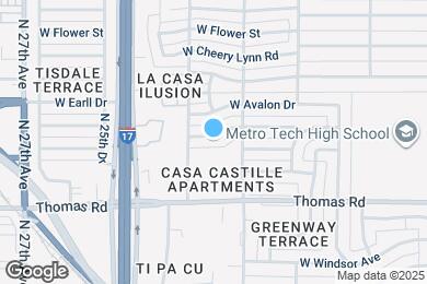 Map image of the property - 2325 W Pinchot Ave
