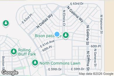Map image of the property - 9847 E 61st Ave