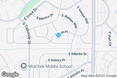 Map image of the property - 17964 E Utah Pl