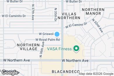 Map image of the property - 3514 W Royal Palm Rd