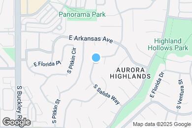 Map image of the property - 1570 S Salida Way