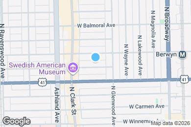 Map image of the property - 1436 W Farragut Ave