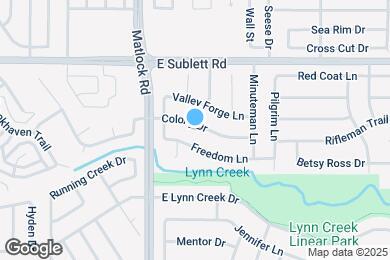 Map image of the property - 202 Colony Dr
