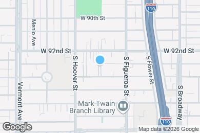 Map image of the property - 600 W 93rd St