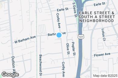 Map image of the property - 1151 Corby Ave