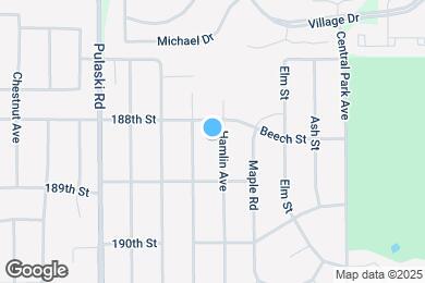 Map image of the property - 18830 Hamlin Ave