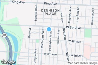 Map image of the property - 1247 Pennsylvania Ave