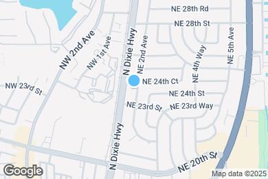 Map image of the property - 2419 NE 2nd Ave