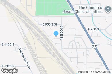 Map image of the property - 853 E 1090 S