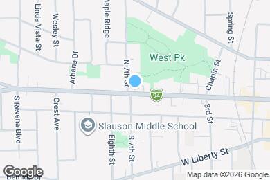 Map image of the property - 840 W Huron St