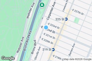 Map image of the property - 630 E 222nd St