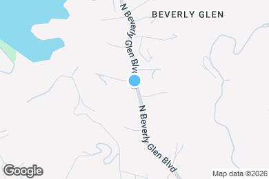 Map image of the property - 1815 N Beverly Glen Blvd