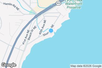Map image of the property - 16736 Shore Dr NE