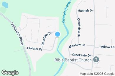 Map image of the property - 5219 Cloister Dr
