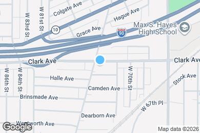 Map image of the property - 7221 Clark Ave