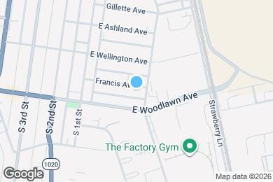 Map image of the property - 172 E Francis Ave