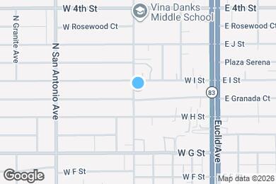 Map image of the property - 844 N Vine Ave