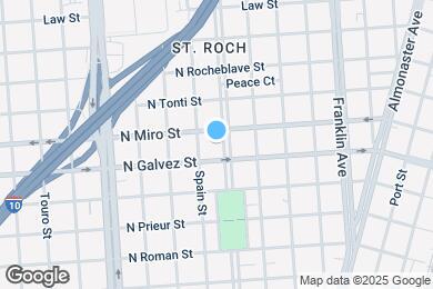 Map image of the property - 2120 St Roch Ave