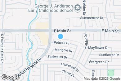 Map image of the property - 1311 Petunia Dr