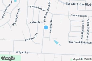 Map image of the property - 907 SW Cross Creek Dr