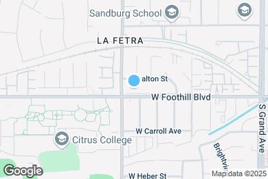 Map image of the property - 849 W Foothill Blvd