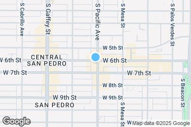 Map image of the property - 605 S Pacific Ave