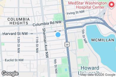 Map image of the property - Room in Shared 4 bed/2 bath home in Columbia Heights