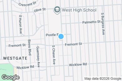 Map image of the property - 281 S Powell Ave