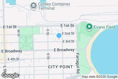 Map image of the property - 800 E 3rd St