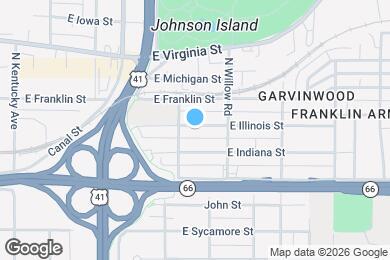 Map image of the property - 1311 E Illinois St