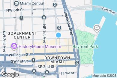 Map image of the property - 133 NE 2nd Ave Unit 3206